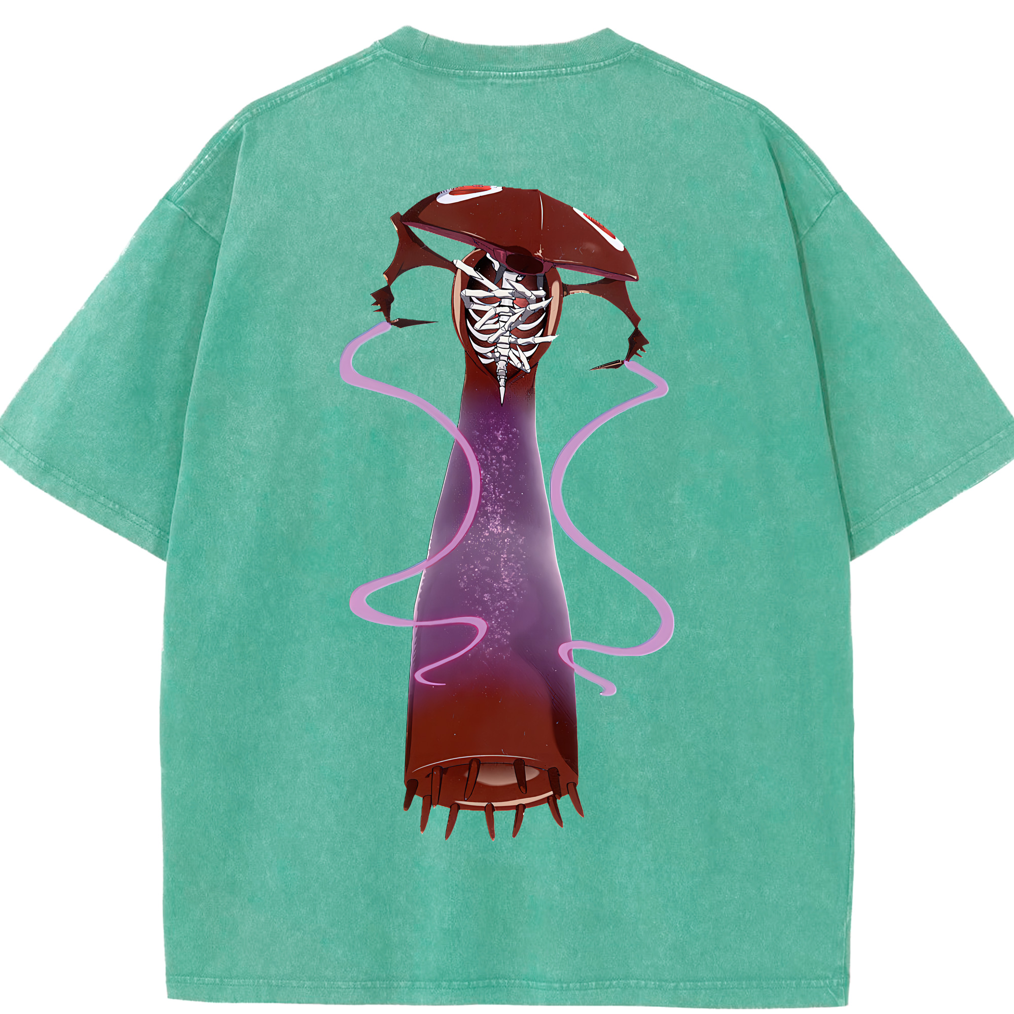 （画像用） EVA 新世紀エヴァンゲリオン 綿100% ヴィンテージ風 半袖Tシャツ（背面プリント）